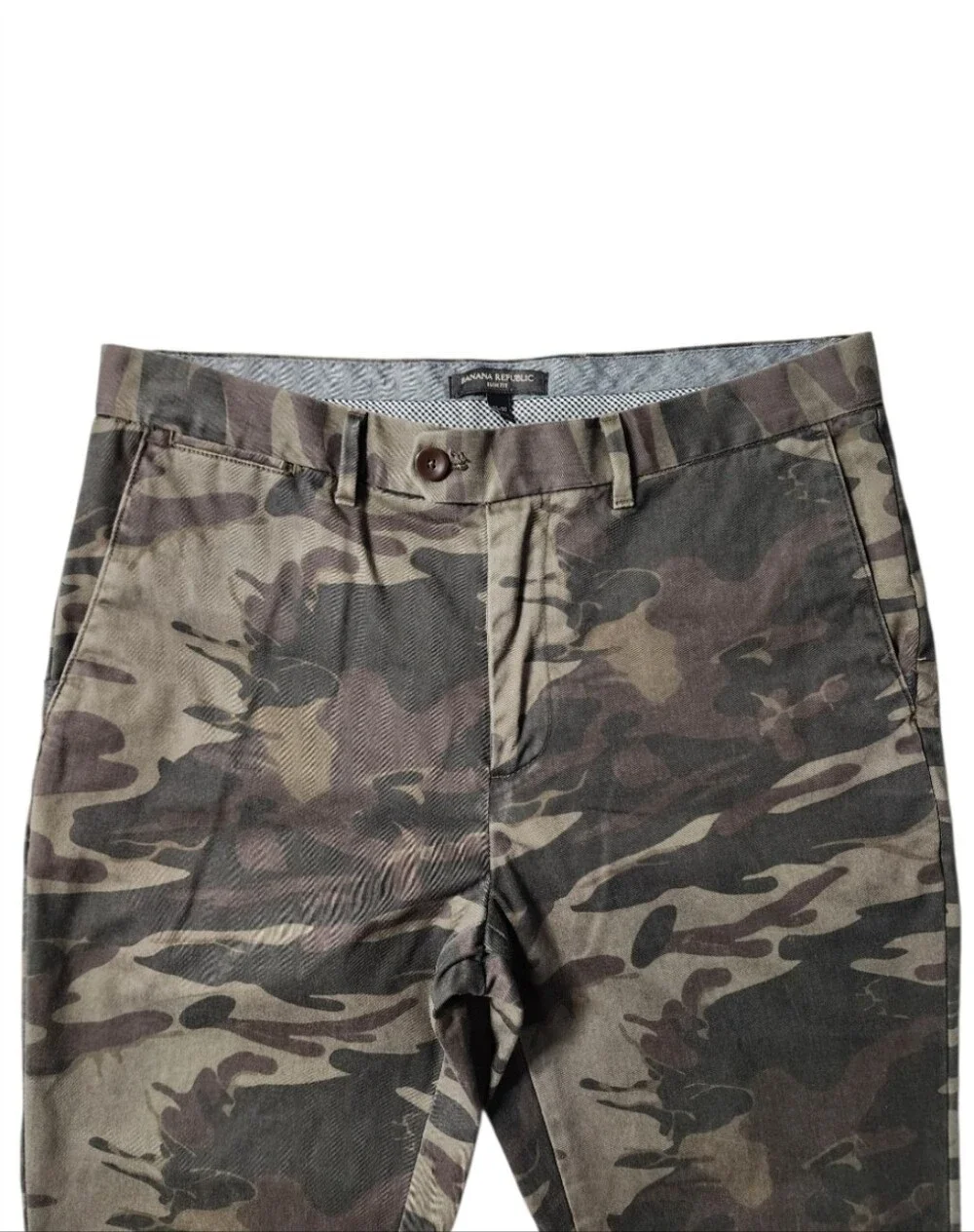 Banana Republic Men's Slim Fit Camouflage Print Chino Pants Size 33x30